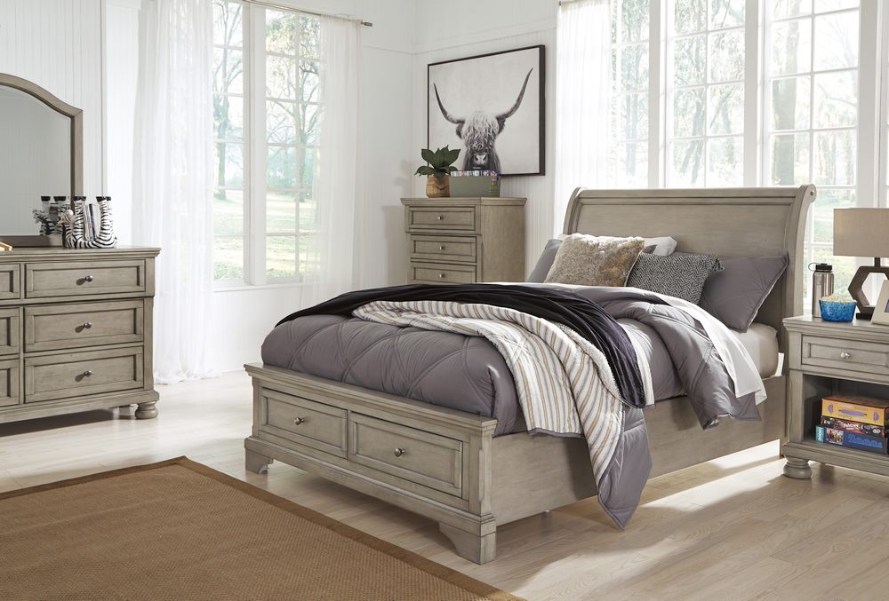 Signature Design by Ashley® Lettner 4 Piece Light Gray Full Bedroom Set