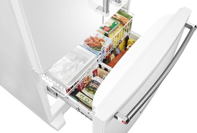 KitchenAid® 20.0 Cu. Ft. White Counter Depth French Door Refrigerator 4