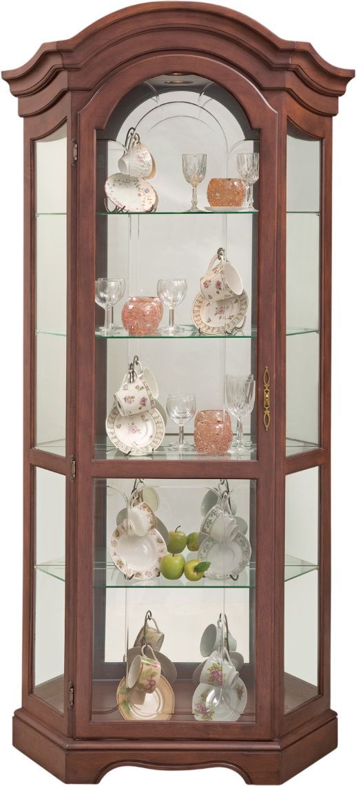 Philip Reinisch Co Stafford Candlelight Cherry Curio Cabinet Park Home Store Duncansville Pa