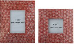 Signature Design by Ashley® Bansi Orange Photo Frames (Set of 2)