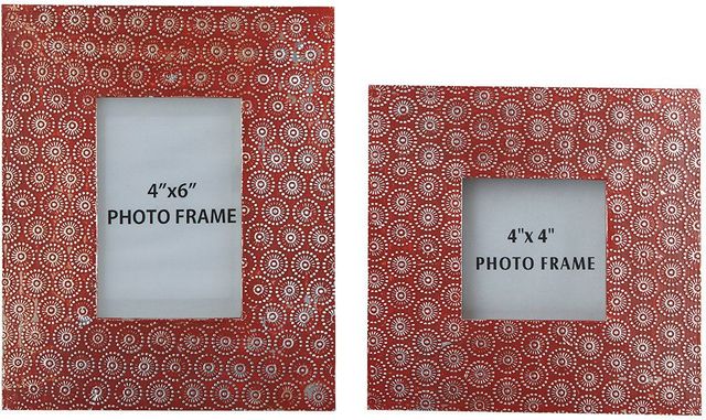 Signature Design by Ashley® Bansi Orange Photo Frames (Set of 2) 0