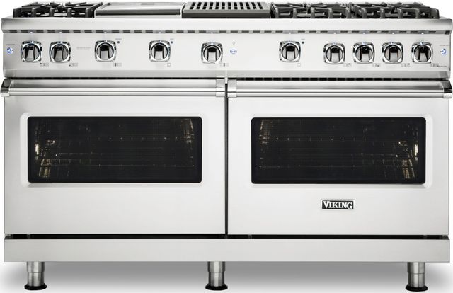 Viking® Professional 5 Series 60" Stainless Steel Pro Style Natural Gas Range-0
