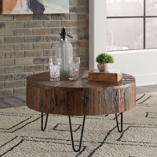 Liberty Canyon Railroad Brown Accent Table-3