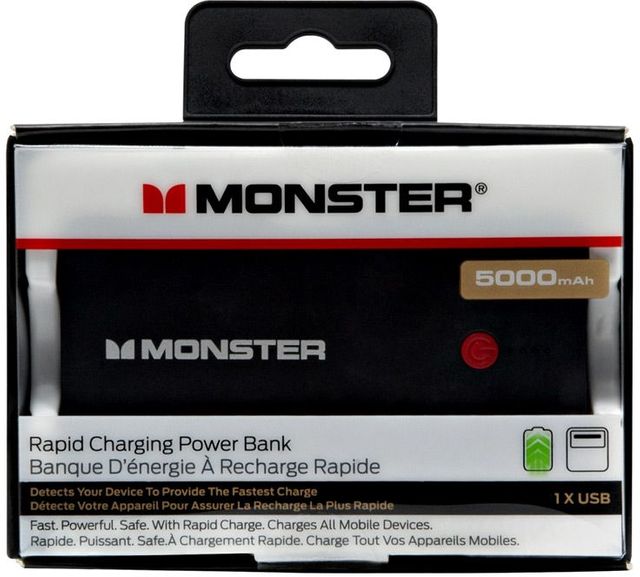 Monster® 5000mAh Power Bank-Black 3