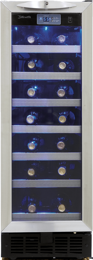 Silhouette® Pecorino 2.5 Cu. Ft. Stainless Steel Wine Cooler