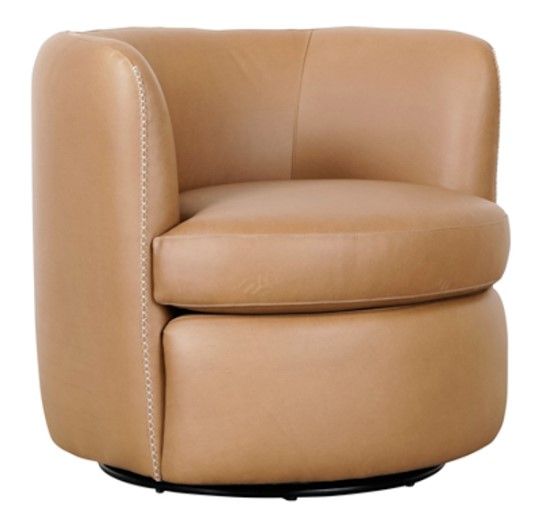 Classic Home Bronson Saddle Swivel Accent Chair