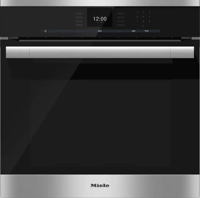 Miele H 6560 B AM 24" Clean Touch Steel Convection Oven-0