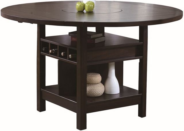 Crown Mark Connor Espresso Counter Height Table and Chair Set