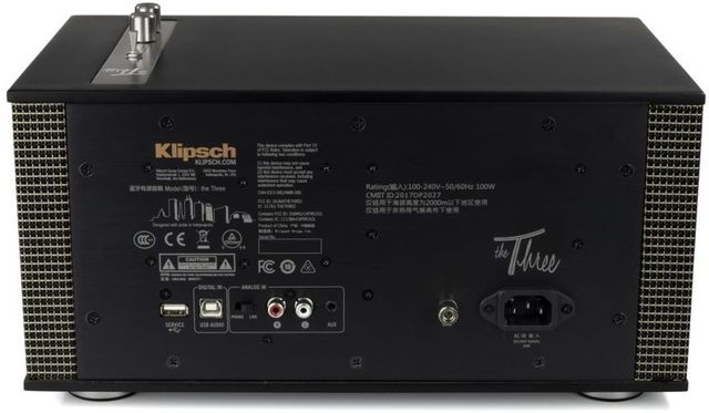 Klipsch® Heritage Series The Three II Matte Black Wireless Home Speaker 2