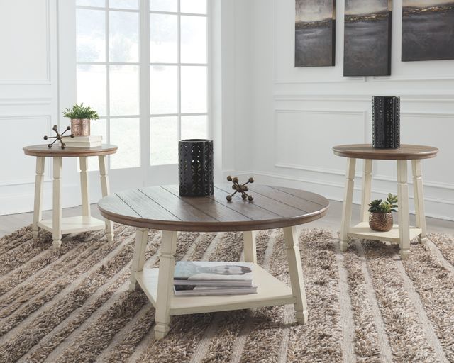 Signature Design by Ashley® Bolanbrook Two-tone 3-Piece Occasional Table 1