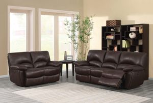 Coaster® Clifford 2-Piece Chocolate Reclining Living Room Set