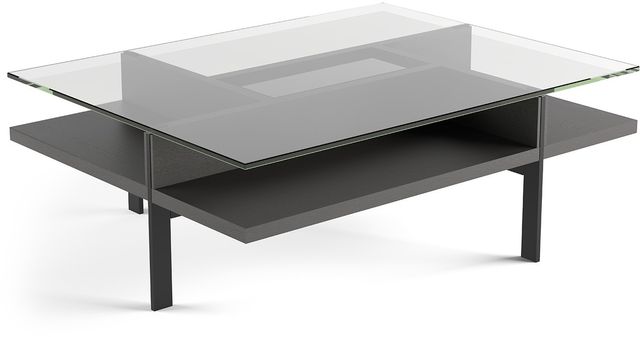 BDI Terrace™ Charcoal Stained Ash Rectangular Coffee Table 0