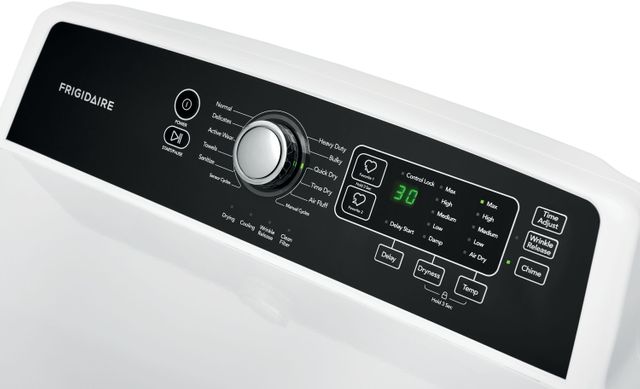 Frigidaire® 6.7 Cu. Ft. Classic White Gas Dryer 7