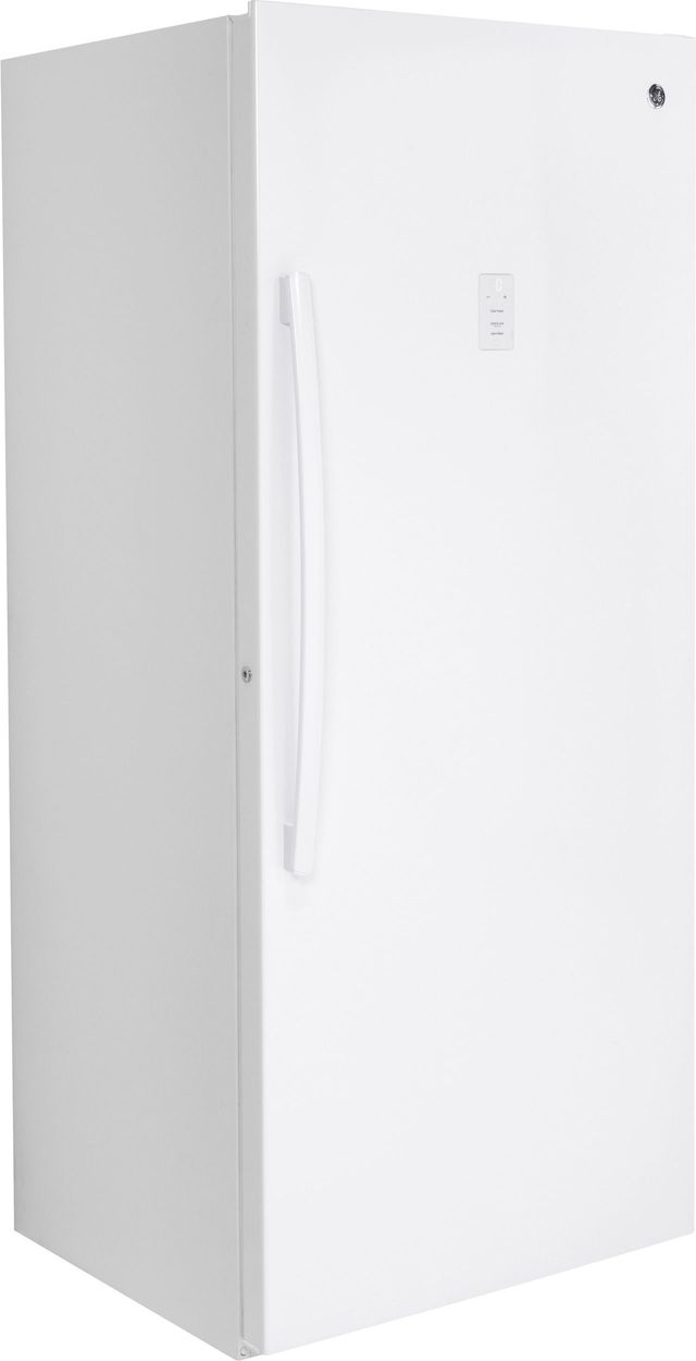Ge® 21 3 Cu Ft White Upright Freezer Freds Appliance Eastern