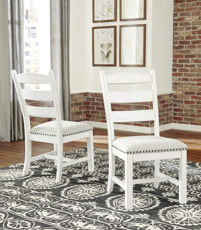 Signature Design by Ashley® Valebeck Beige/White Upholstered Dining Side Chair 6