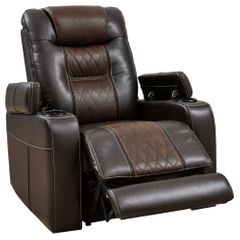Signature Design by Ashley® Composer Brown Power Recliner with Adjustable Headrest