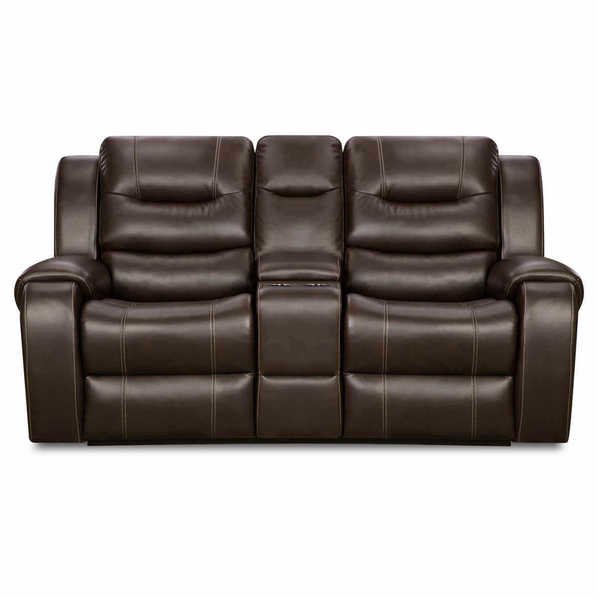 el dorado leather loveseat