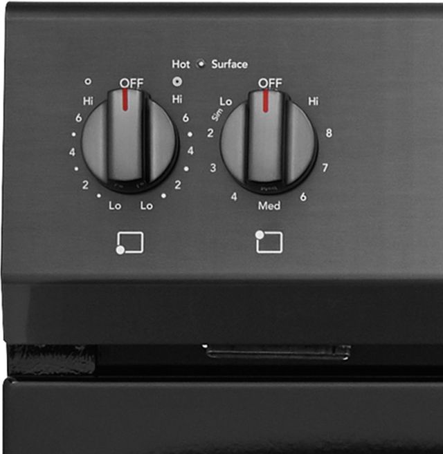 Frigidaire Gallery® 29.88" Black Stainless Steel Free Standing Electric Range 4