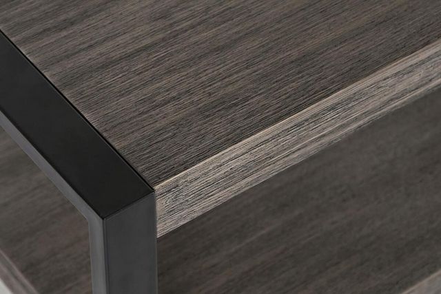 Jofran Inc. Pinnacle Platinum Sofa Table with Black Frame-2