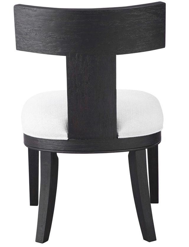 Uttermost® Idris Charcoal Black Armless Chair-3