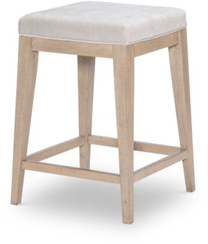 Legacy Classic Edgewater Soft Sand Upholstered Stool