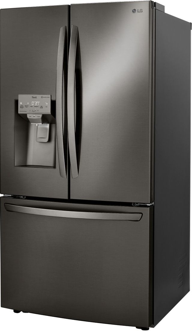 LG 23.5 Cu. Ft. PrintProof™ Black Stainless Steel Counter Depth French Door Refrigerator-LRFXC2416D-2