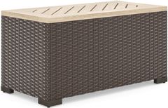 homestyles® Palm Springs Brown Outdoor Storage Table