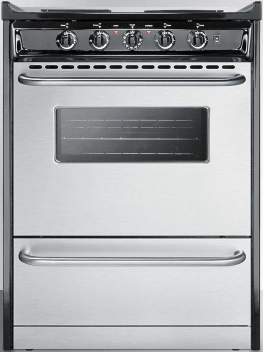Summit® Professional 24" Stainless Steel Slide in Electric Range