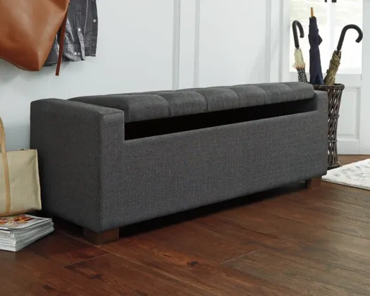 Signature Design by Ashley® Cortwell Gray Storage Bench 6