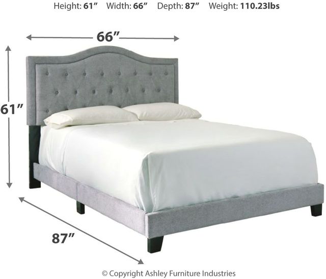 Signature Design by Ashley® Jerary Gray Queen Upholstered Bed 2