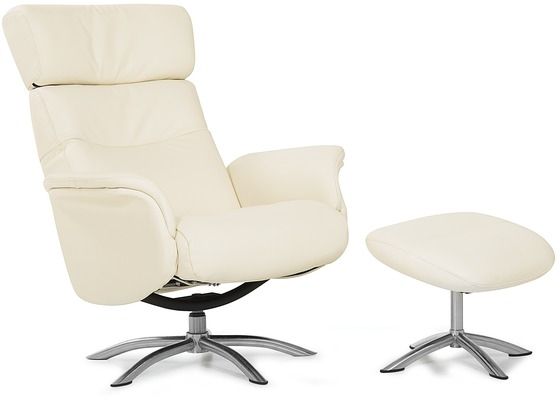 Palliser® Furniture Q04 Quantum White Chair and Ottoman