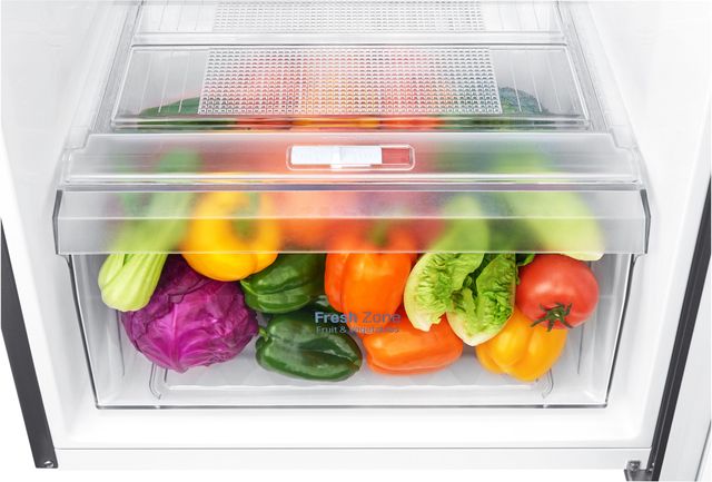Réfrigérateur à congélateur supérieur de 24 po LG® de 11,1 pi³ - Acier inoxydable 9