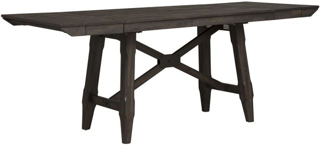 Liberty Furniture Double Bridge 6-Piece Dark Chestnut Gathering Table Set 3