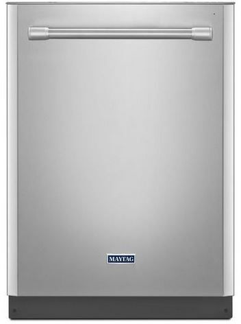 Maytag 24" Built In Dishwasher-Monochromatic Stainless Steel