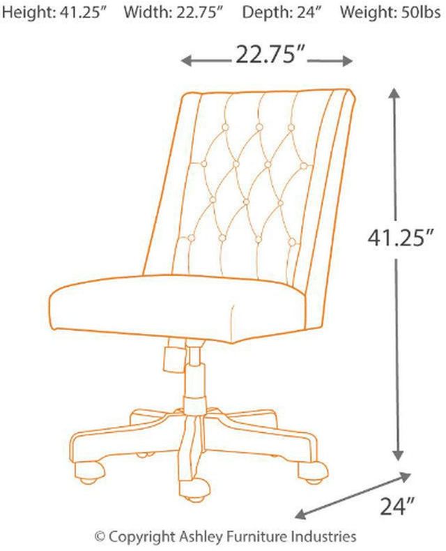 Signature Design by Ashley® Office Chair Program Graphite Swivel Desk Chair 4