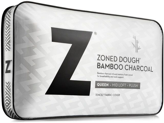 Malouf® Z® Zoned Dough® + Bamboo Charcoal Queen Pillow 4