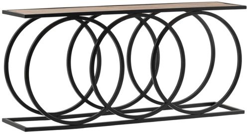 Crestview Collection Bengal Manor Black/Brown Console Table