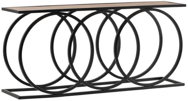 Crestview Collection Bengal Manor Black/Brown Console Table-0