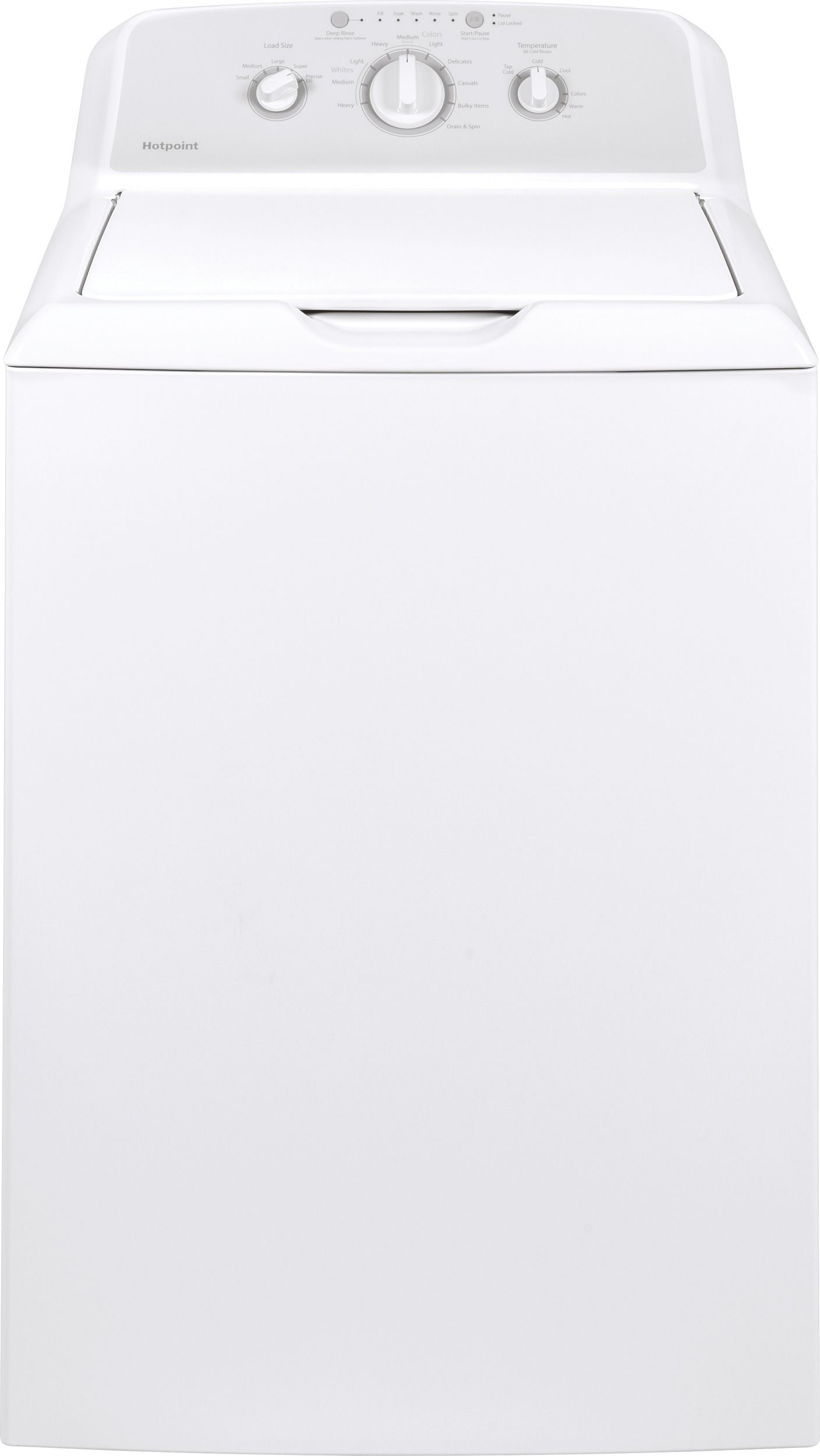 Hotpoint® 3.8 Cu. Ft. White Top Load Washer-HTW240ASKWS