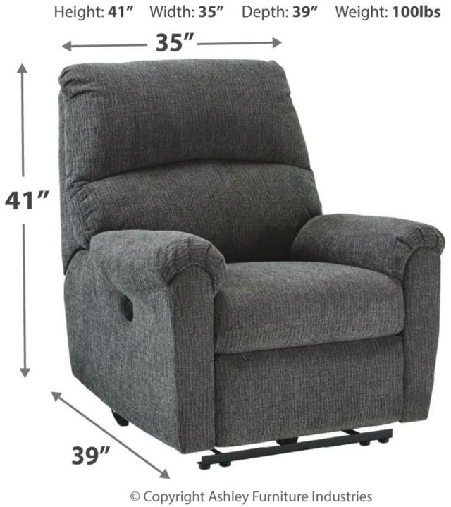 Signature Design by Ashley® McTeer Charcoal Power Recliner-3