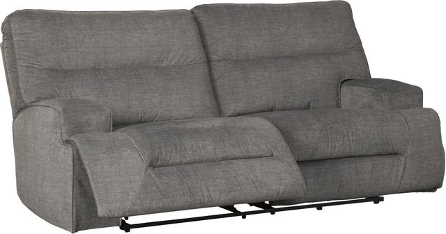 Signature Design by Ashley® Coombs Charcoal Reclining Sofa 2