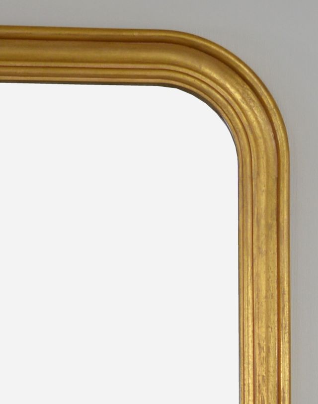 Zeugma Imports Louis Philippe Gold Wall Mirror-2