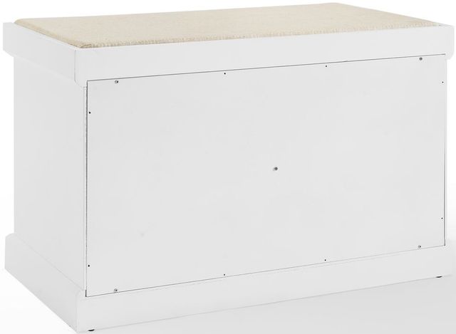 Crosley Furniture® Anderson White/Tan Storage Bench-3