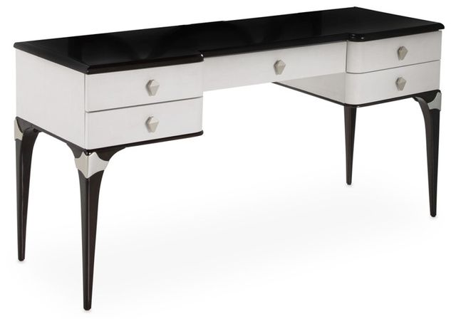 Michael Amini® Paris Chic Espresso Vanity Desk | Lacks Furniture ...