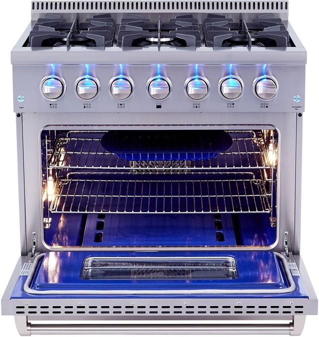 Thor Kitchen® 36" Stainless Steel Pro Style Dual Fuel Range-3