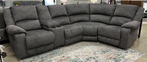 Signature Design by Ashley® Benlocke 5-Piece Flannel Reclining Sectional