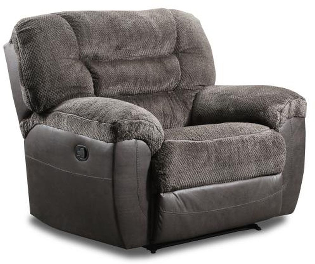 darcy charcoal cuddler recliner