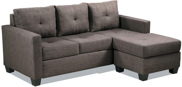 Homelegance® Phelps Brown Reversible Sofa Chaise