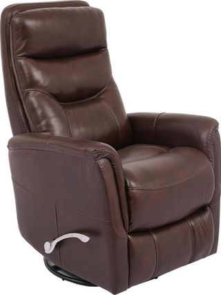 Parker House® Gemini Robust Manual Leather Swivel Glider Recliner