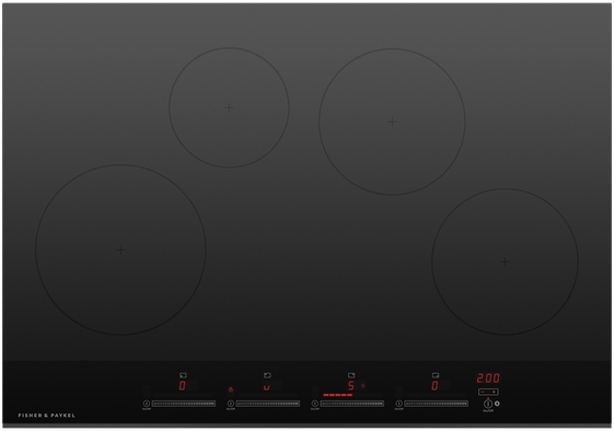 Fisher & Paykel Series 9 30" Black Glass Induction Cooktop